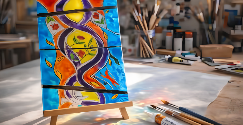 Atelier "De verre et de couleurs", au Centre Minier de Faymoreau
