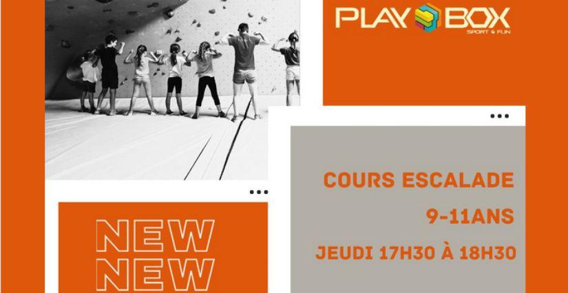 Cours d'escalade avec Playbox