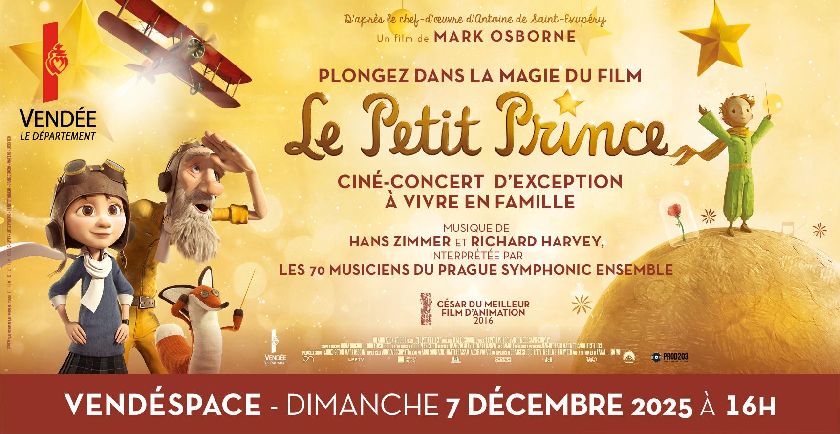 Ciné-concert autour du film Le Petit Prince au Vendéspace près de la Roche-sur-Yon
