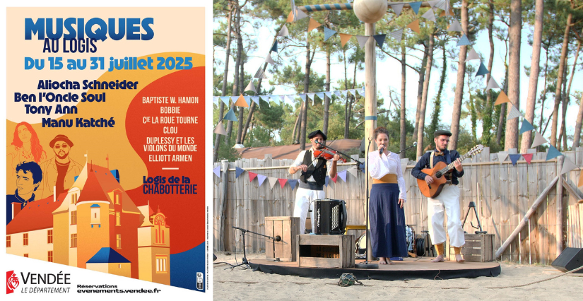 Journée famille du festival "Musique au Logis", au Logis de la Chabotterie