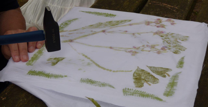 Atelier Tataki-zomé "Botainque et feuilles frappées" avec La Cicadelle