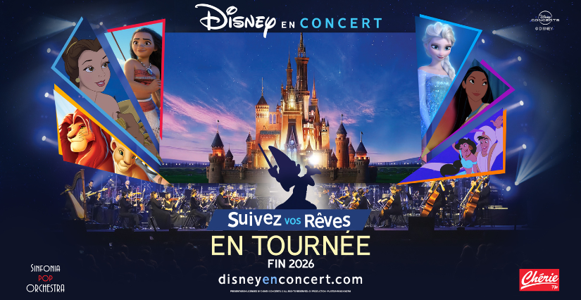 “Disney en Concert : Suivez vos rêves” au Vendéspace à La Roche Sur Yon